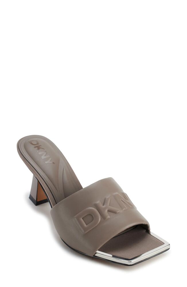 DKNY Keke Slide Sandal in Ash Cover