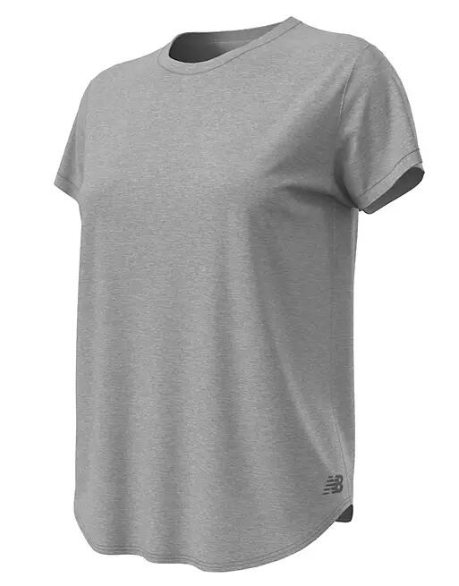 New Balance Active short sleeve crewneck T-shirt in gray heather Cover