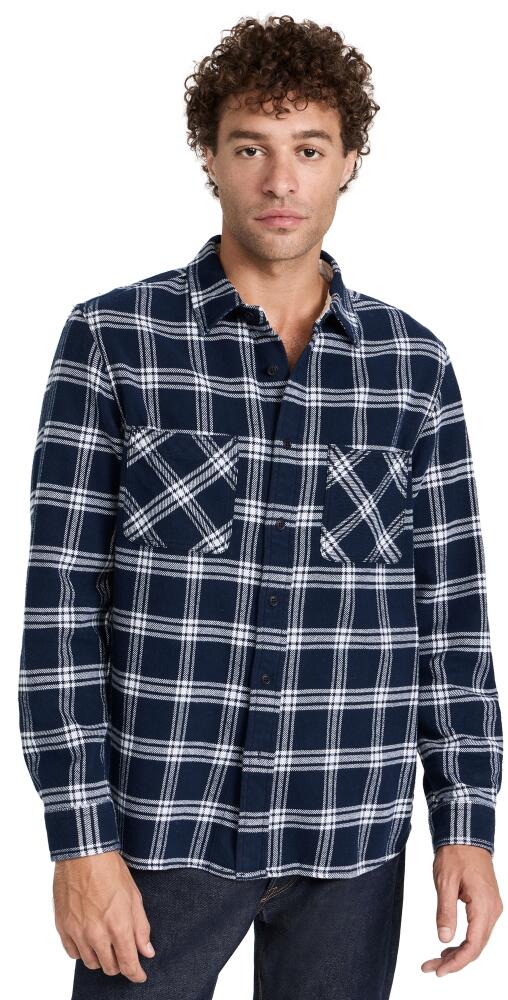 Alex Mill Chore Shirt In Flannel Navy Navy Cover