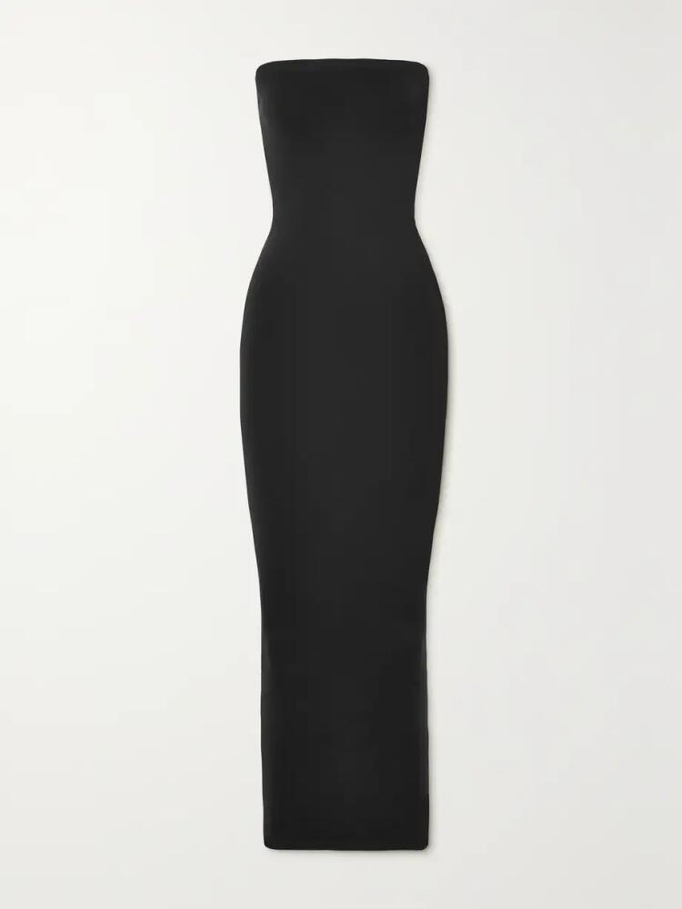 Wolford - Fatal Strapless Stretch-jersey Maxi Dress - Black Cover