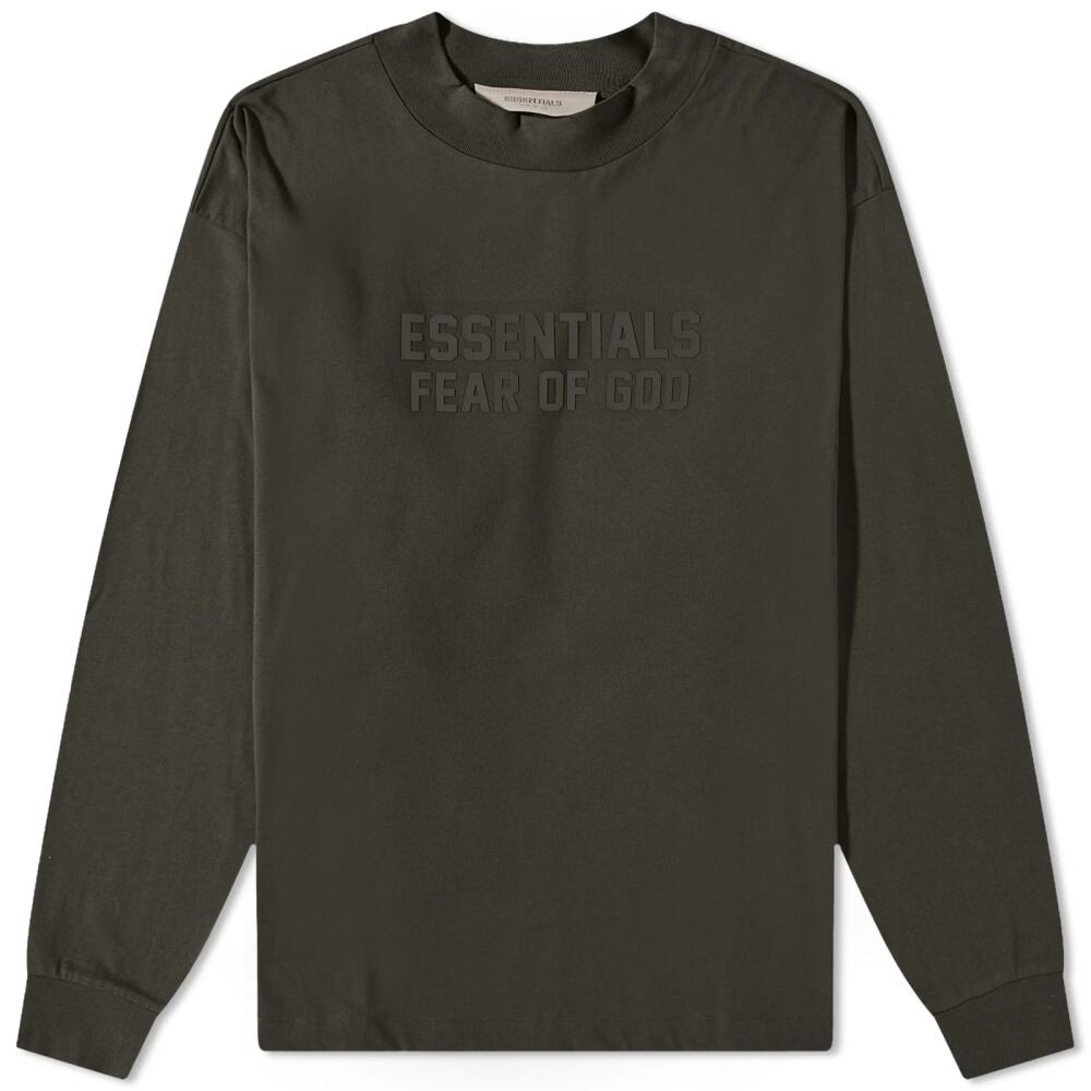 Fear of God Essentials Men's Relaxed Crew Sweat in Off-Black Cover