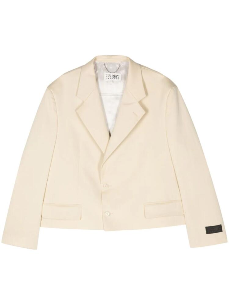 MM6 Maison Margiela single-breasted blazer - Yellow Cover