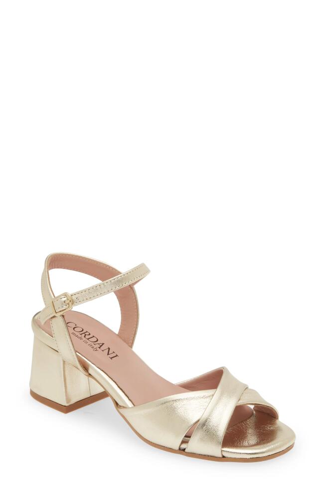 Cordani Ilaria Block Heel Sandal in Platino Cover