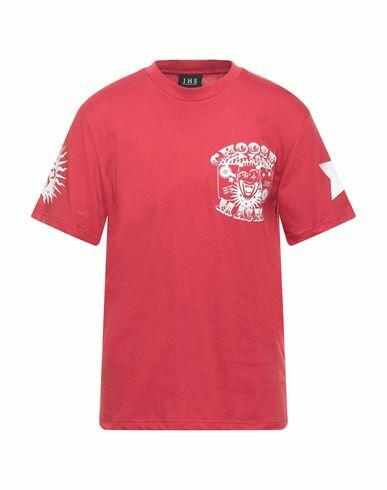 Ihs Man T-shirt Red Cotton Cover