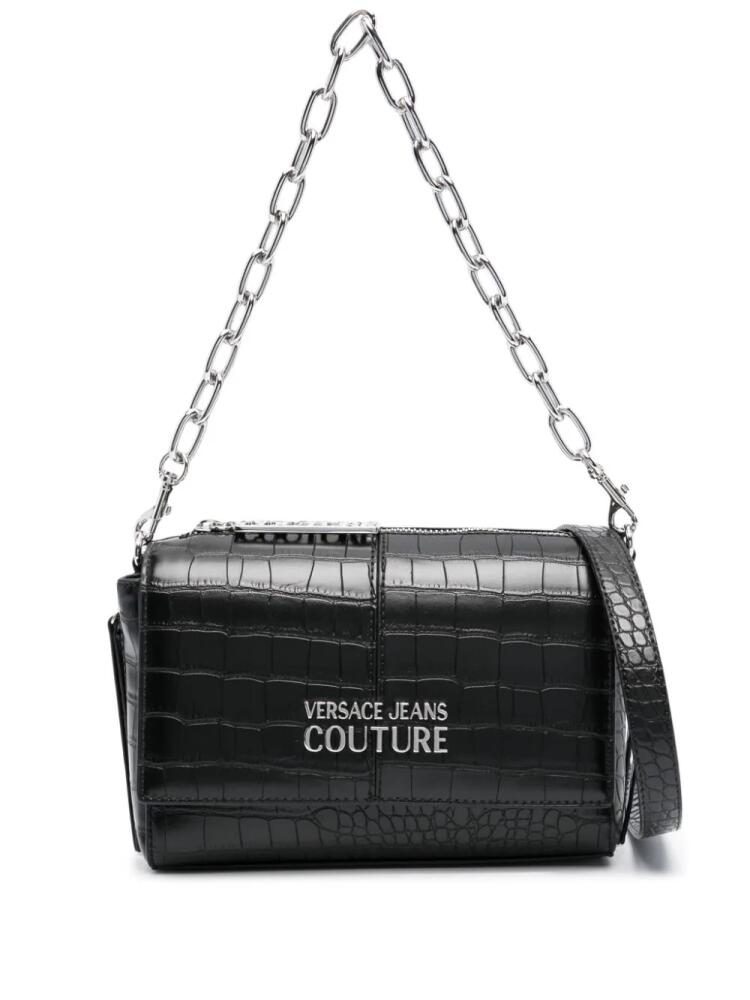 Versace Jeans Couture crocodile-effect shoulder bag - Black Cover