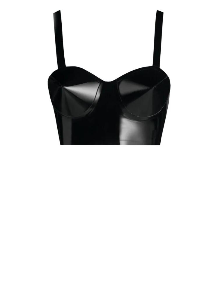 Maison Margiela latex balconette bra - Black Cover