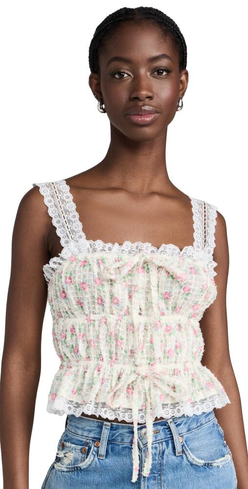 For Love & Lemons Amelia Top White Cover