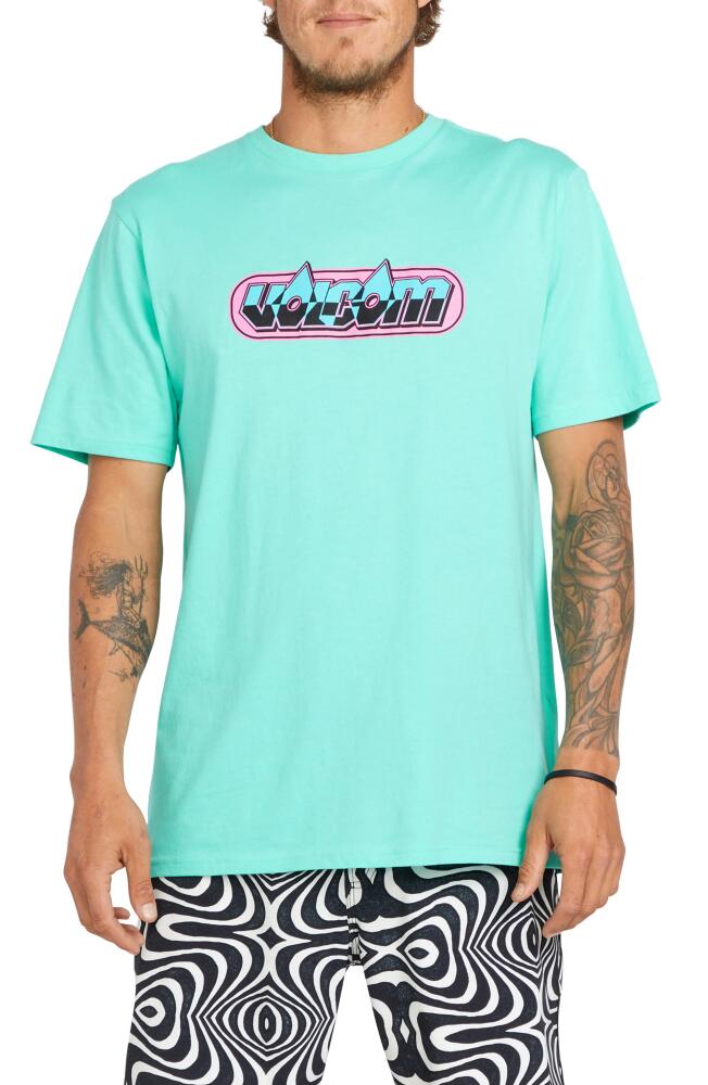 Volcom Crash Test Graphic T-Shirt in Dusty Aqua Cover