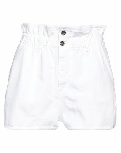 Kaos Jeans Woman Denim shorts White Cotton Cover