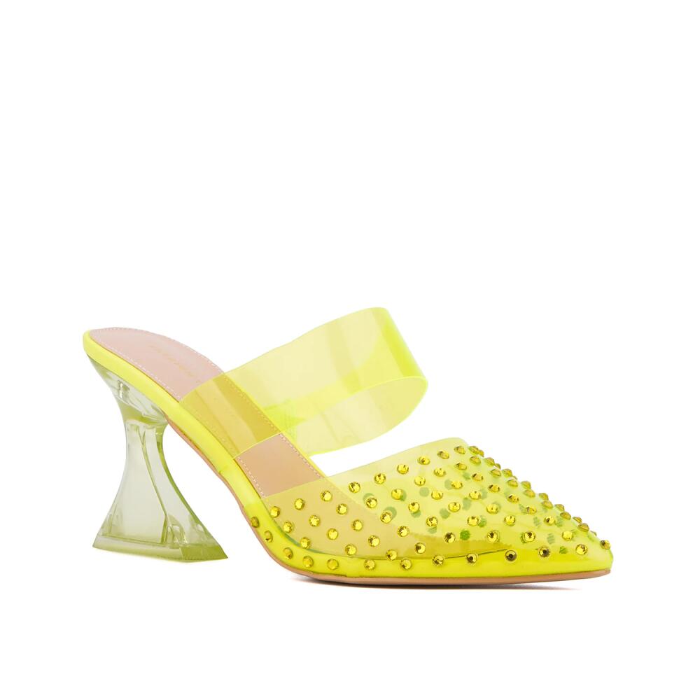 Fashion To Figure Wide Width Jazz Pump | Women's | Neon Yellow Cover