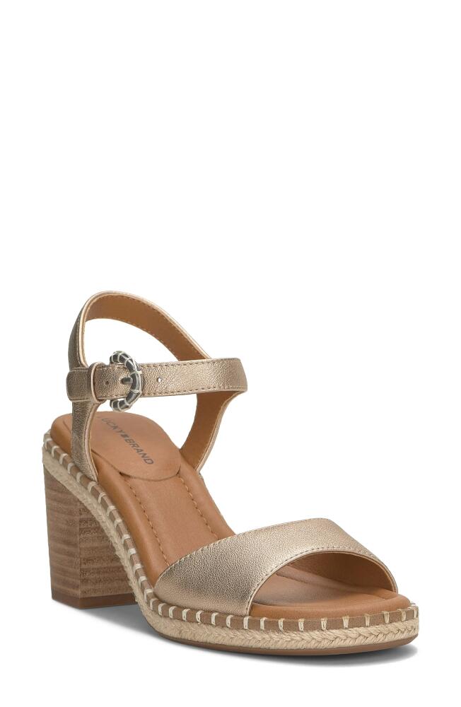 Lucky Brand Jennyl Ankle Strap Espadrille Sandal in Stardust Etoile Cover