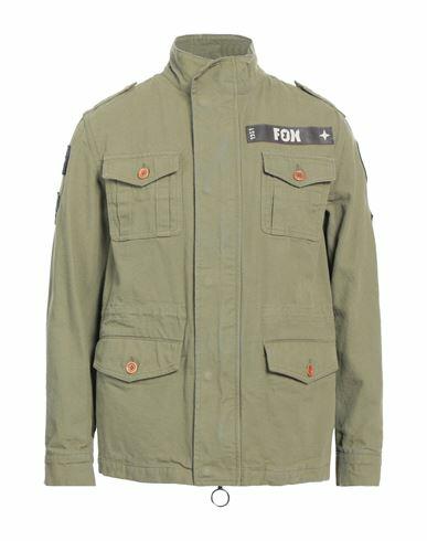 Vintage De Luxe Man Jacket Military green Cotton Cover