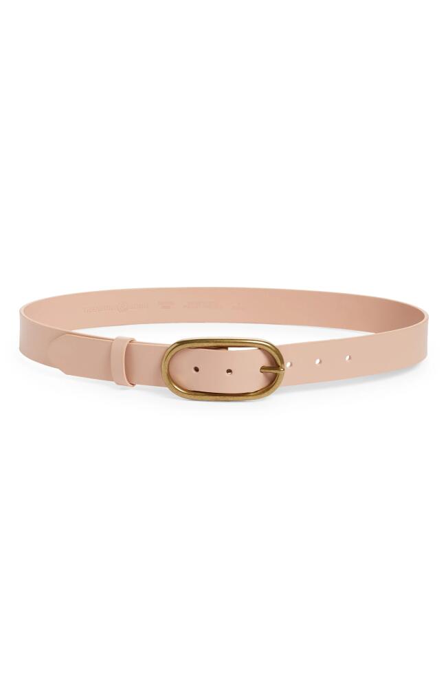 Treasure & Bond Oval Buckle Leather Belt in Dusty Pink Cover