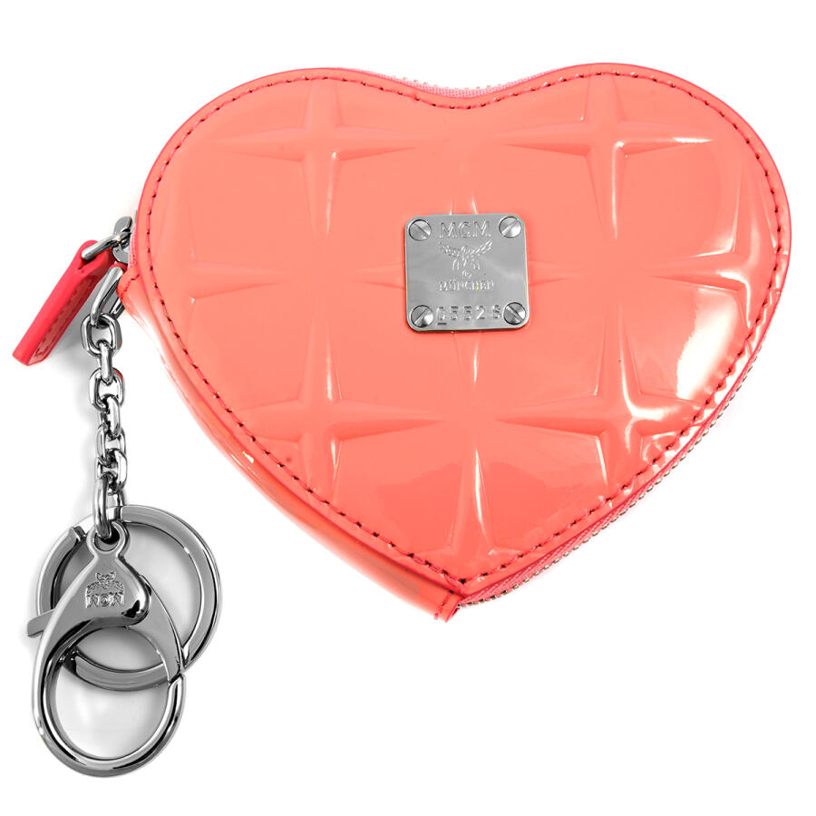 MCM Ladies Heart Coin Pouch Charm Wallet Cover