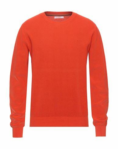 Sun 68 Man Sweater Orange Cotton Cover