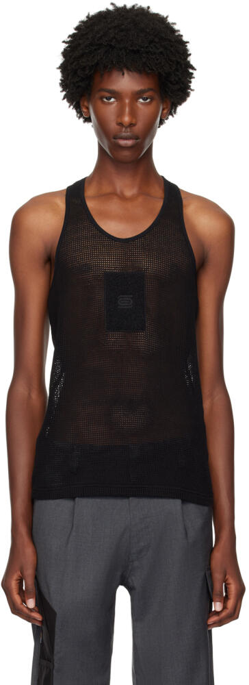 Olly Shinder Black Net Tank Top Cover