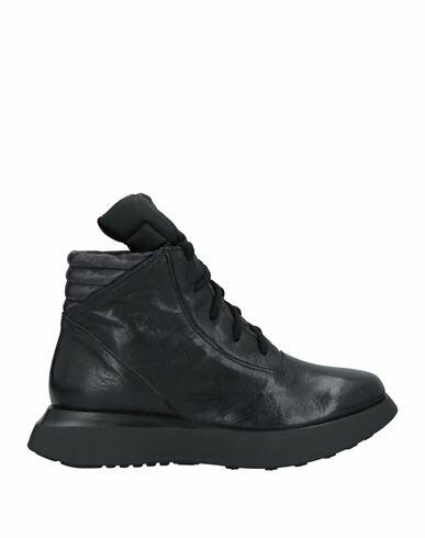 1725.a Woman Ankle boots Black Soft Leather Cover