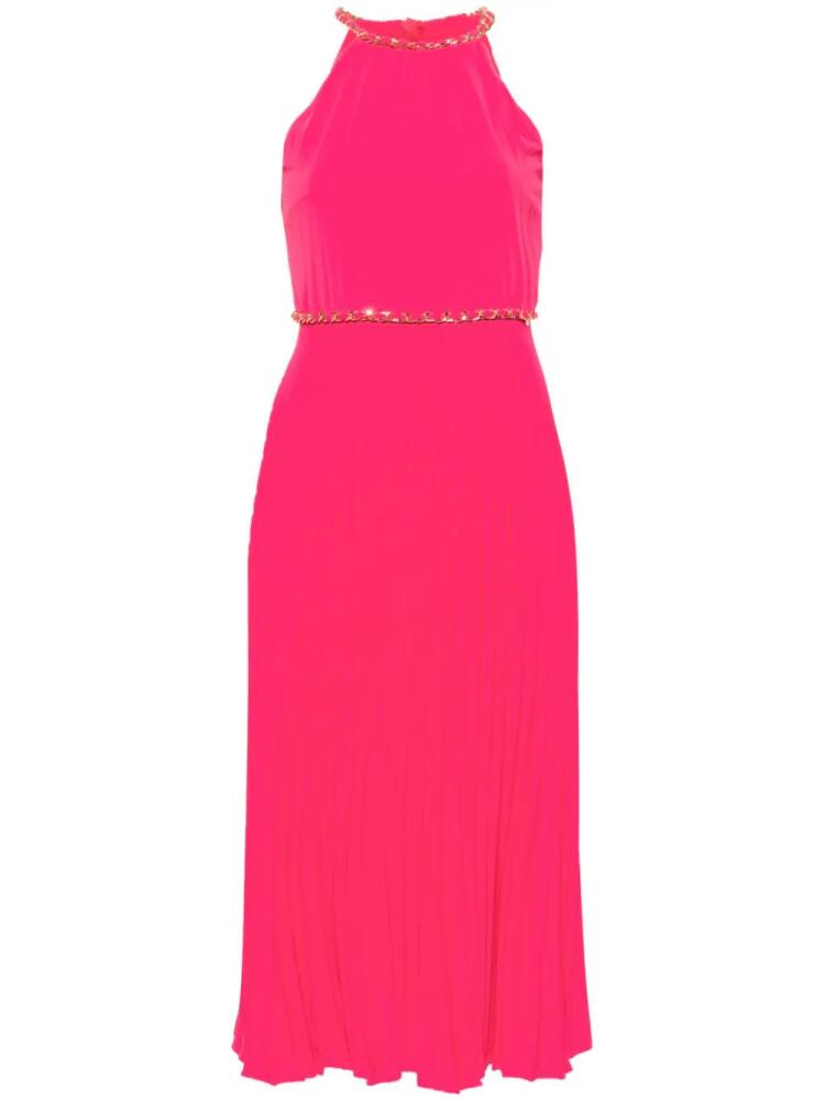 NISSA pleated midi dress - Pink Cover