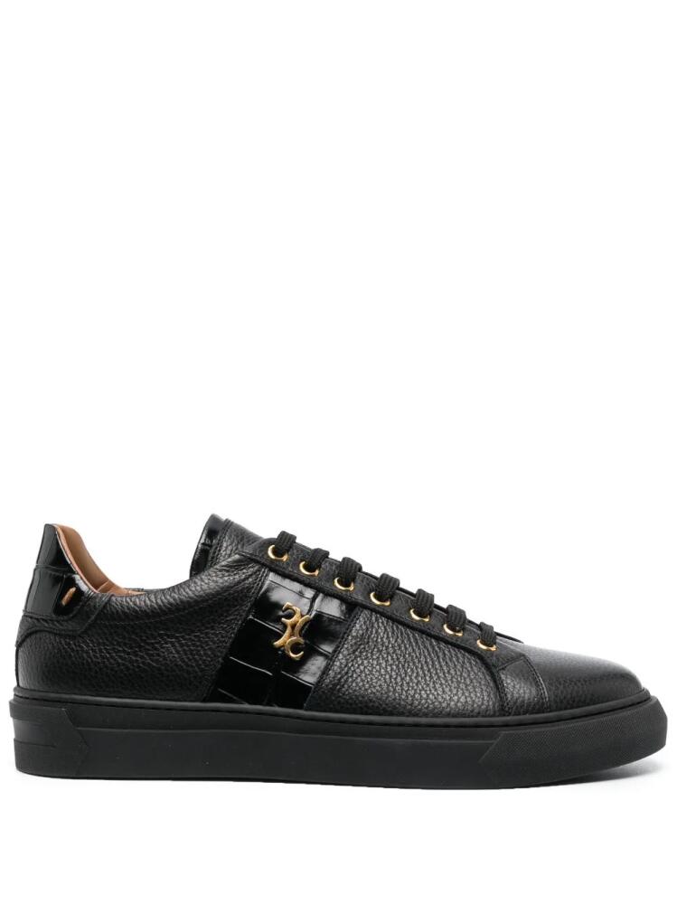 Billionaire contrast-detail low-top sneakers - Black Cover