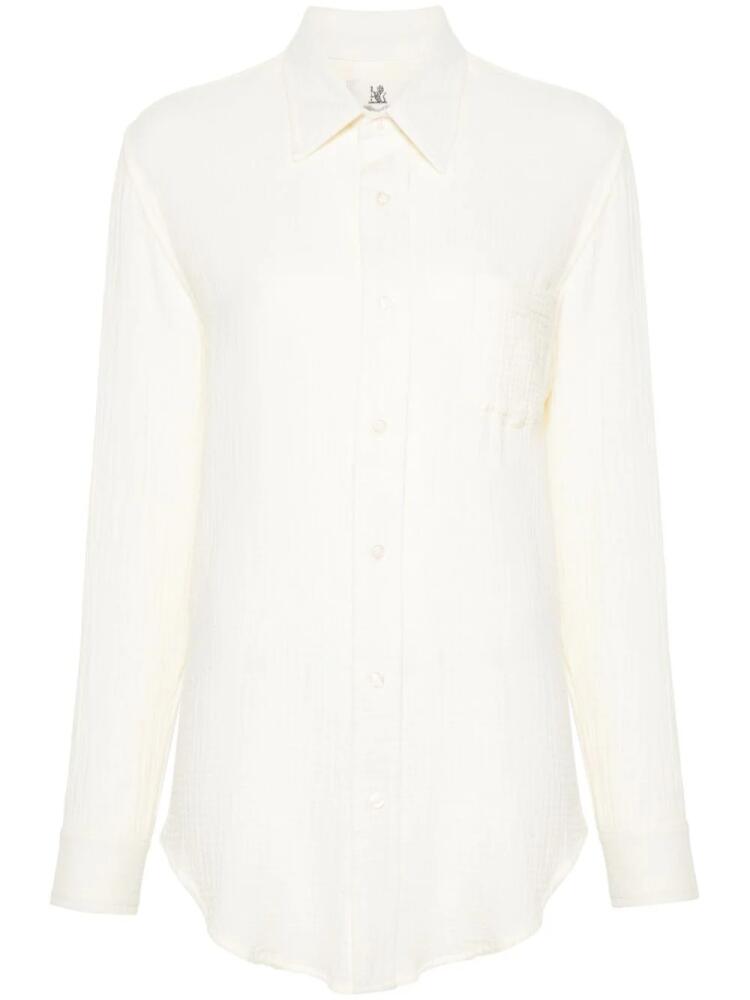 Denimist Boyfriend cotton shirt - Neutrals Cover