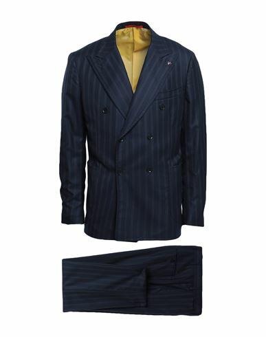 Isaia Man Suit Navy blue Wool Cover