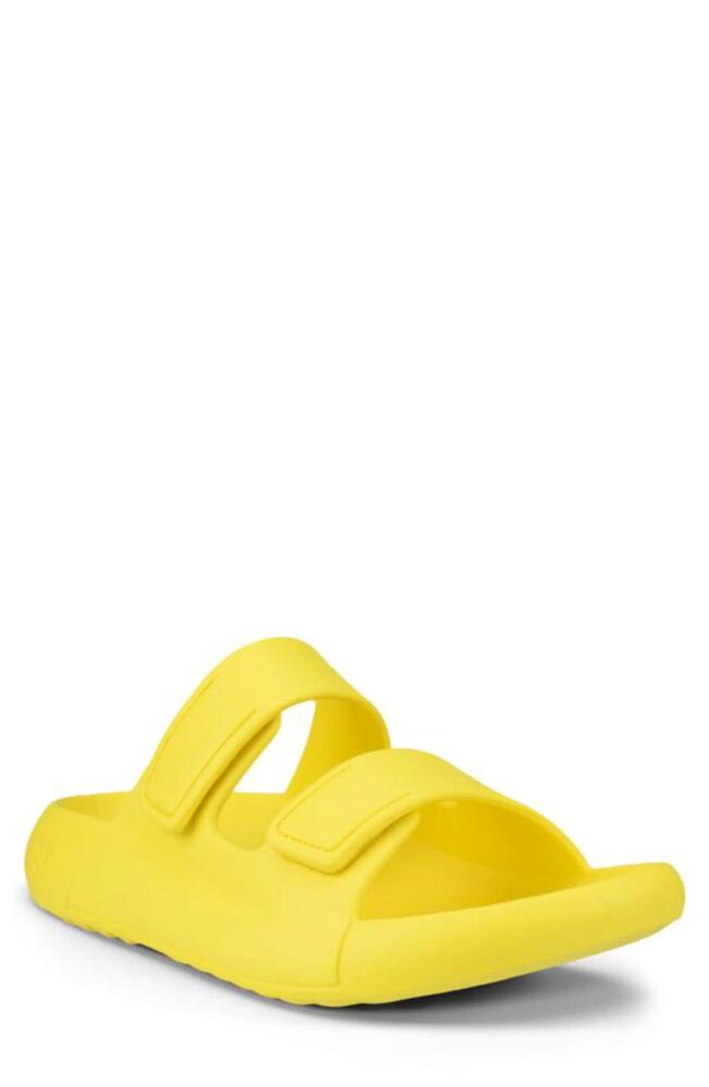 ECCO Cozmo E Water Resistant Slide Sandal in Buttercup Cover