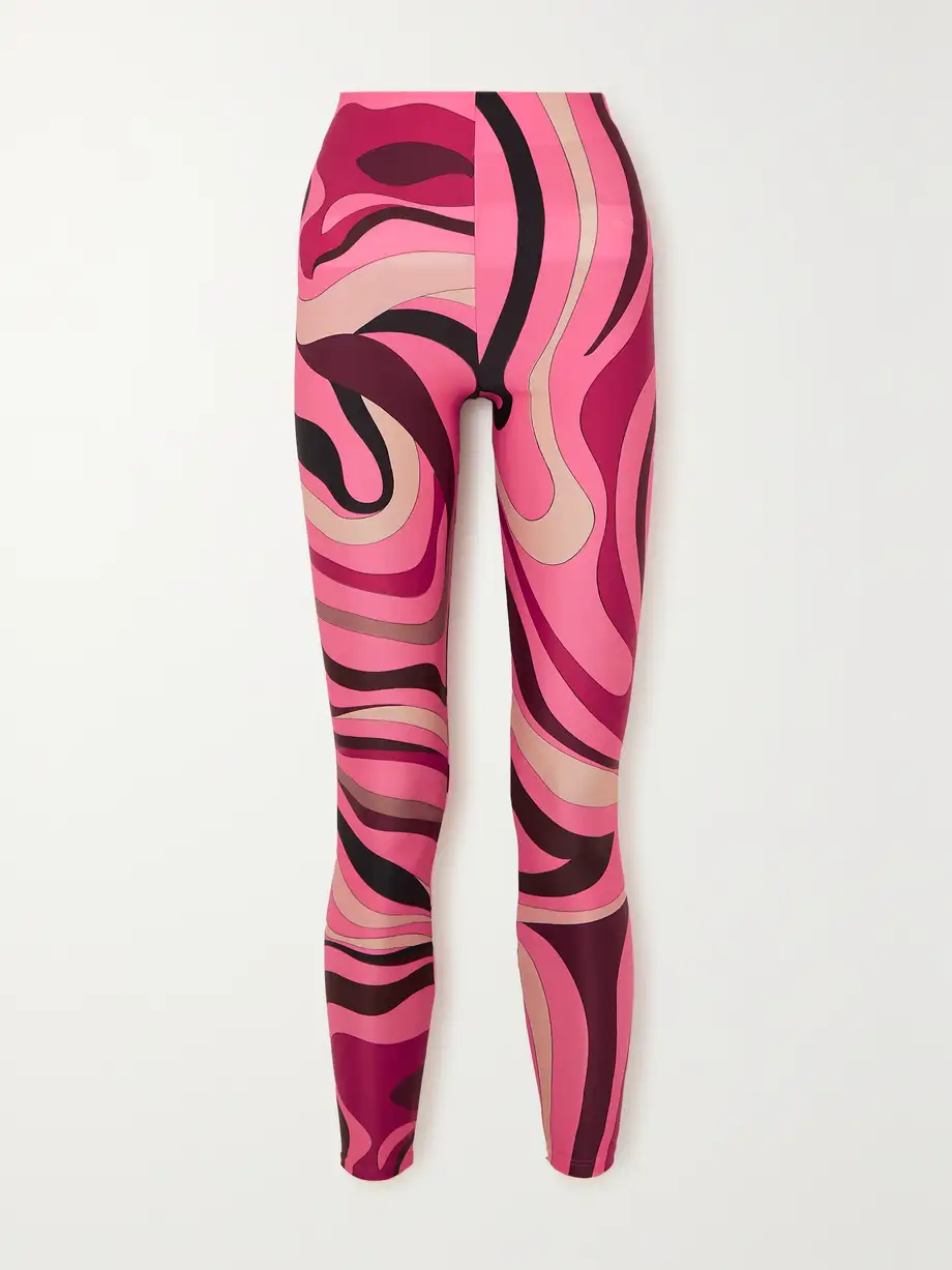 PUCCI - Printed Stretch Leggings - Pink Cover