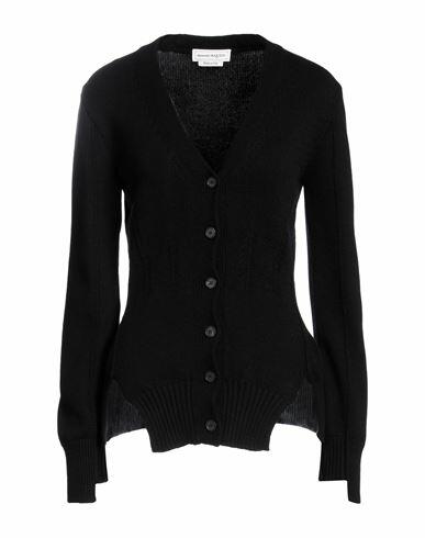 Alexander Mcqueen Woman Cardigan Black Cashmere Cover