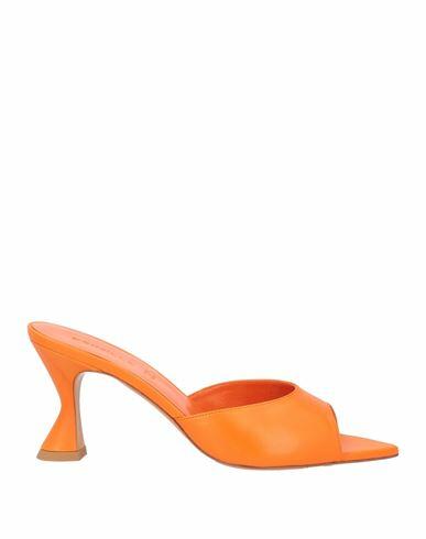 Deimille Woman Sandals Orange Soft Leather Cover