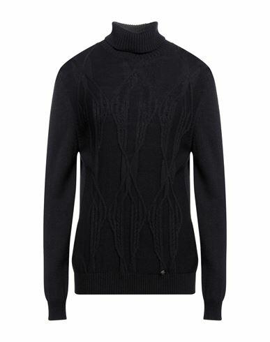 Havana & Co. Man Turtleneck Midnight blue Acrylic, Viscose, Wool, Alpaca wool Cover