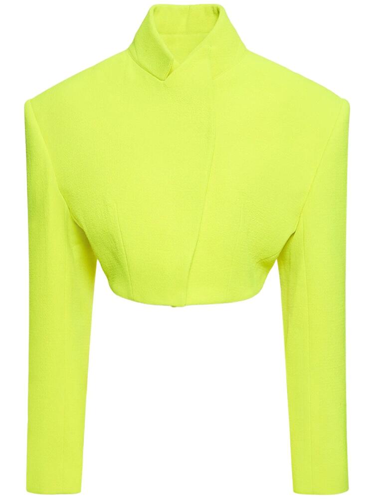 ALEXANDRE VAUTHIER Cropped Wool Turtleneck Jacket Cover