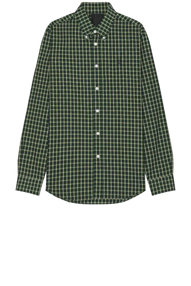 Givenchy Custom Fit Shirt in Green Cover