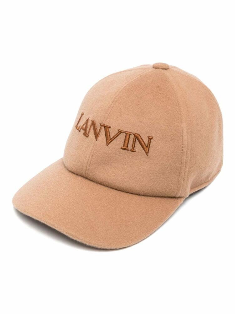 Lanvin embroidered-logo baseball cap - Brown Cover