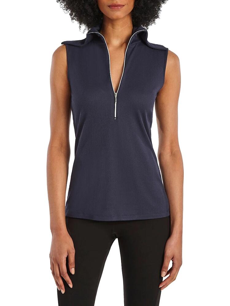 Capsule 121 Women's Arc Convertible Collar Top - Navy Cover