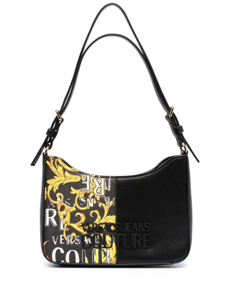 Versace Jeans Couture graphic logo print shoulder bag - Black Cover