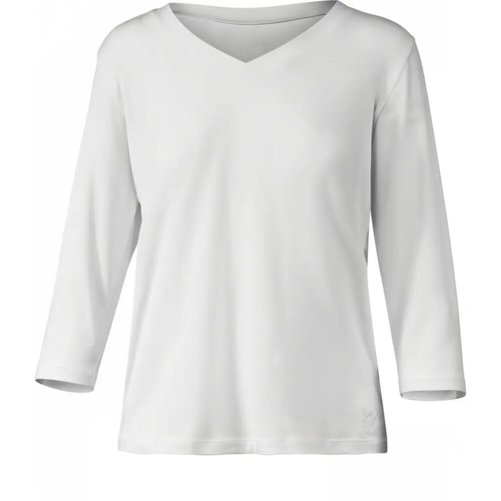 UV Skinz 3/4 Sleeve V-Neck R&R Tee in White Cover