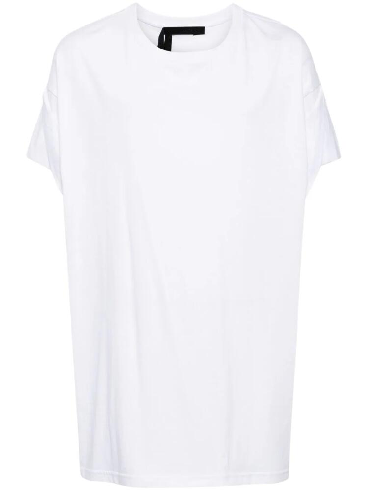 marina yee draped-detail cotton T-shirt - White Cover