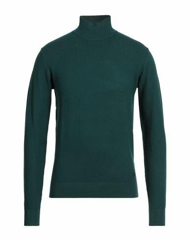 Yes Zee By Essenza Man Turtleneck Emerald green Viscose, Nylon Cover