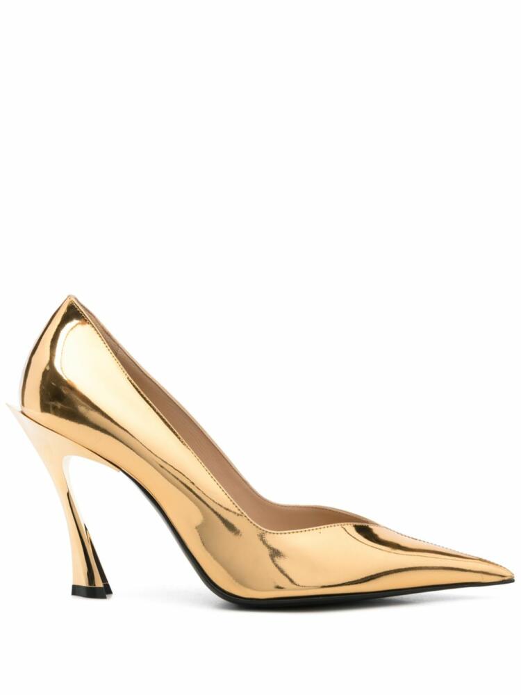 Mugler 95mm Fang pumps - 9033 GOLD METALIC Cover