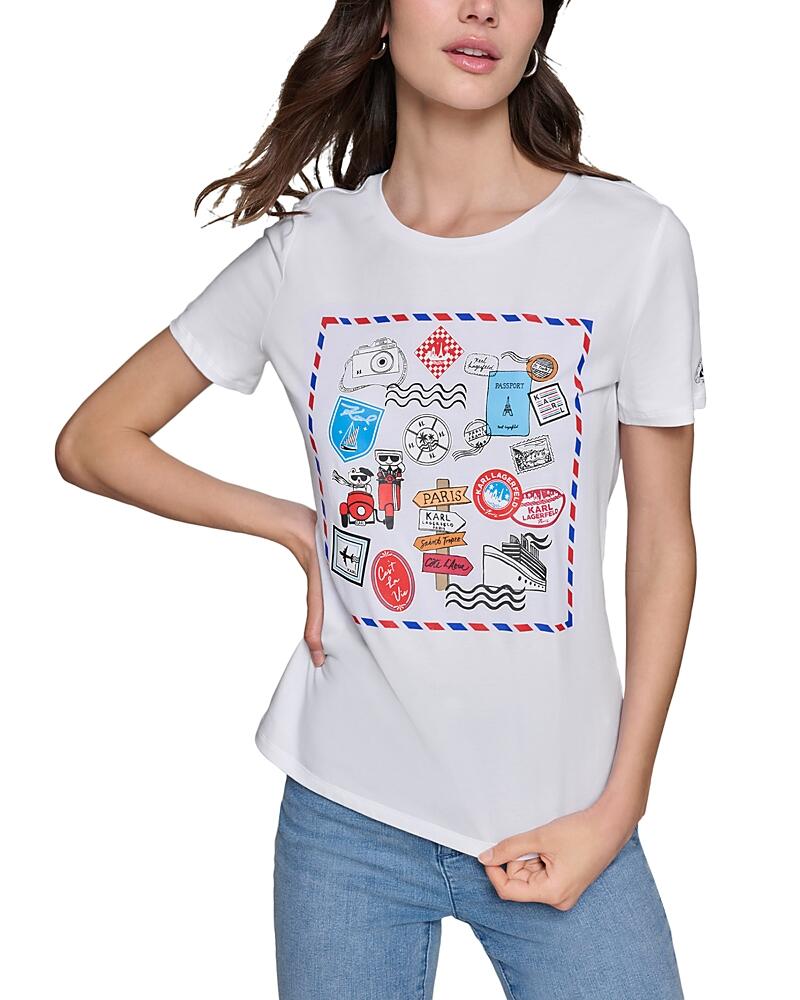 Karl Lagerfeld Paris Postcard Whimsy Tee Cover