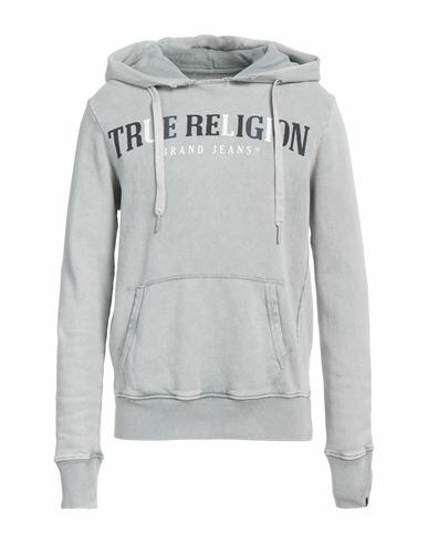 True Religion Man Sweatshirt Light grey Cotton Cover