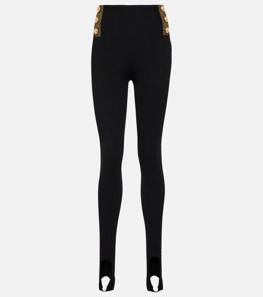 Balmain High-rise stirrup leggings Cover