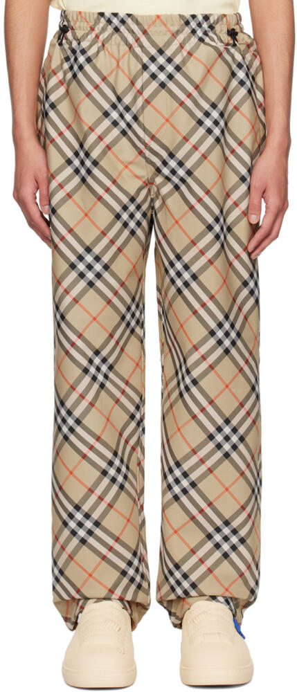 Burberry Tan Check Sweatpants Cover