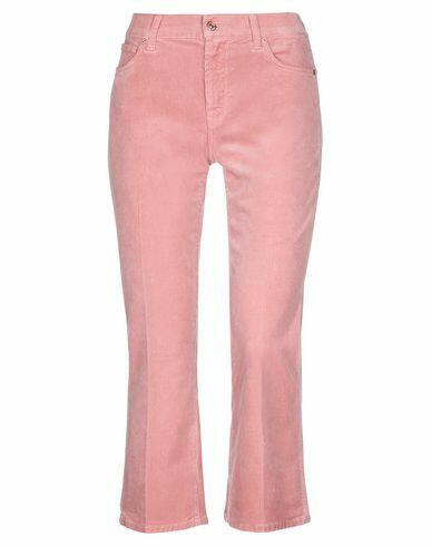 7 For All Mankind Woman Pants Pink Cotton, Modal, Polyester, Polyurethane Cover