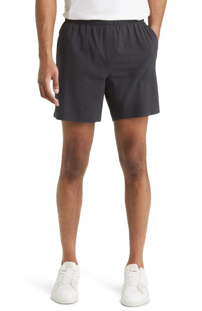 Peter Millar Swift Water Resistant Knit Shorts in Black Cover