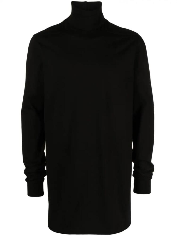 Rick Owens high-neck organic cotton sweatshirt - Black Cover