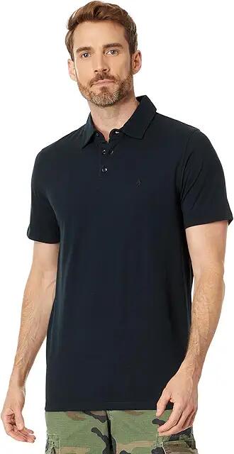 Volcom Wowzer Polo (Black 3) Men's Short Sleeve Knit Cover