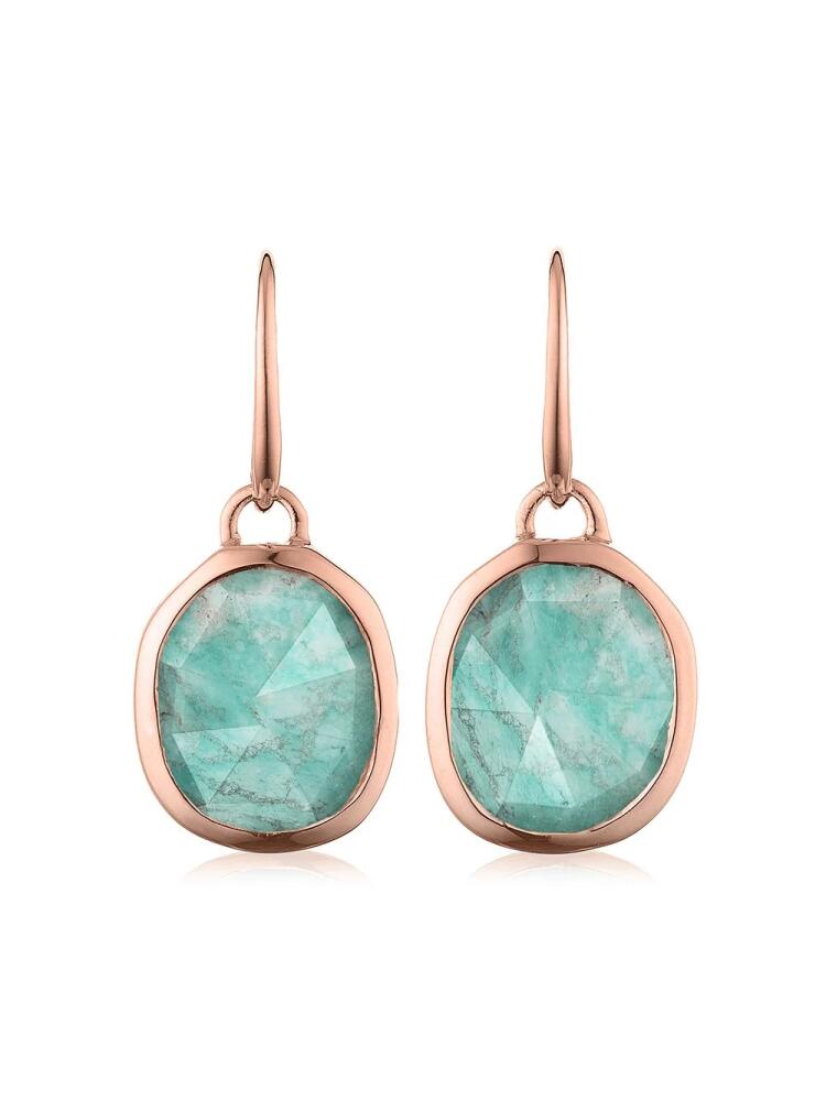 Monica Vinader Siren Wire Amazonite earrings - Gold Cover