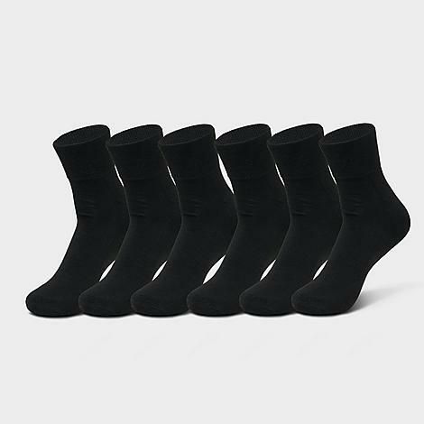 Sonneti Men's Quarter Socks (6-Pack) in Black/Black Cover