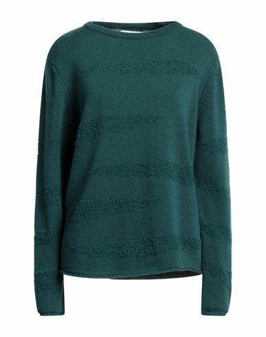 Crossley Woman Sweater Deep jade Wool, Cashmere Cover